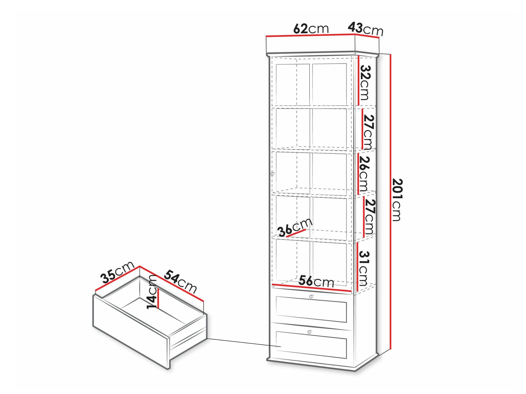 Display cabinet Comfivo Z106