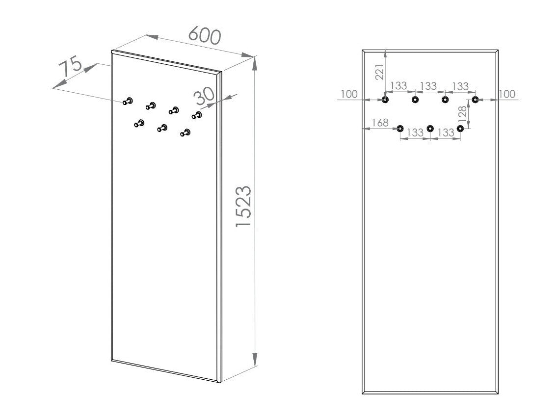 Knagerække Revcire 107