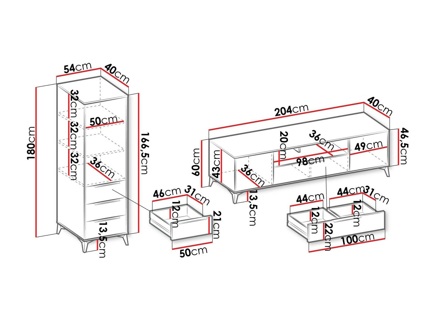 Stuemøbler-sæt Comfivo Y109