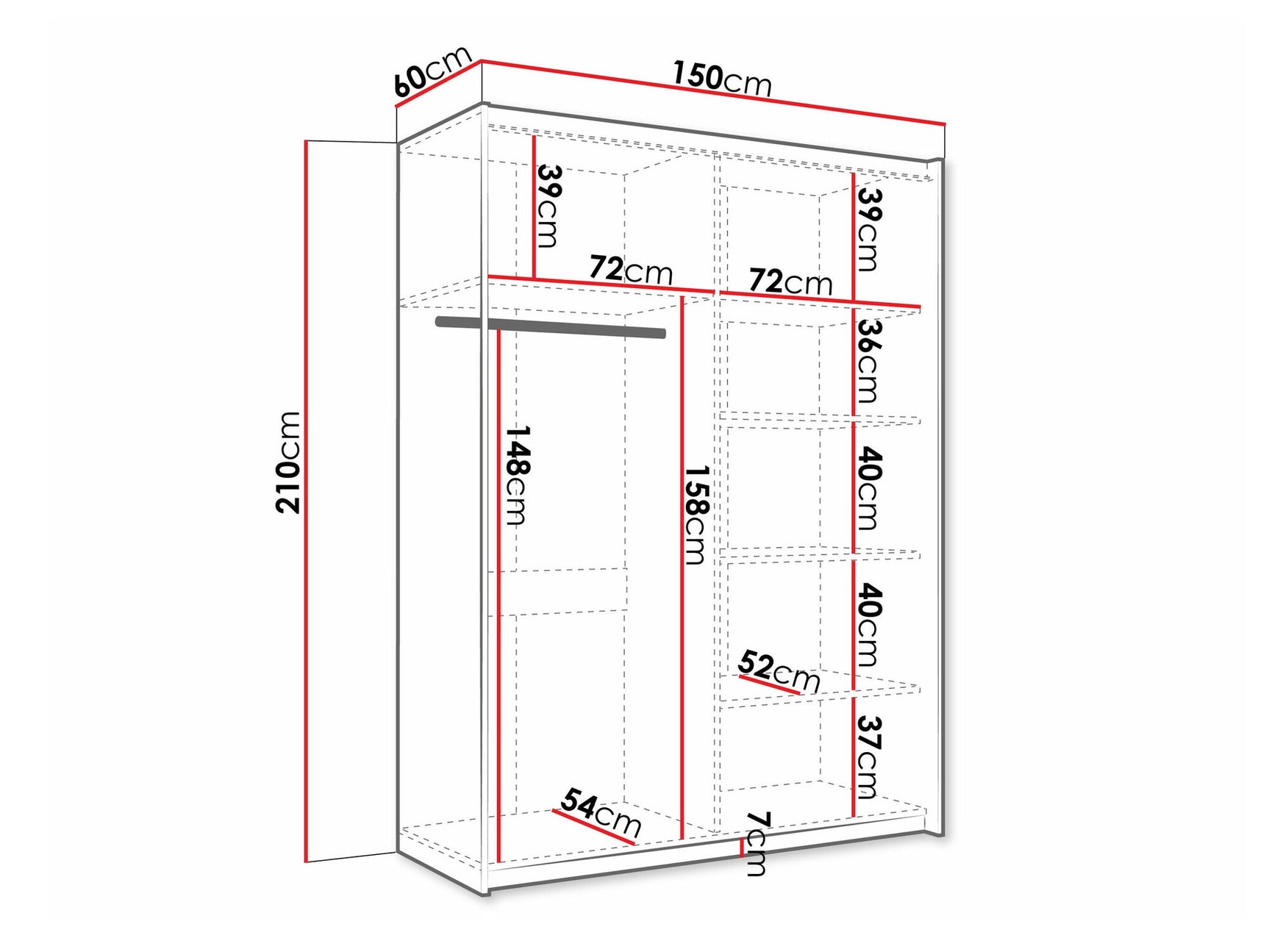 Garderobeskab Comfivo 362