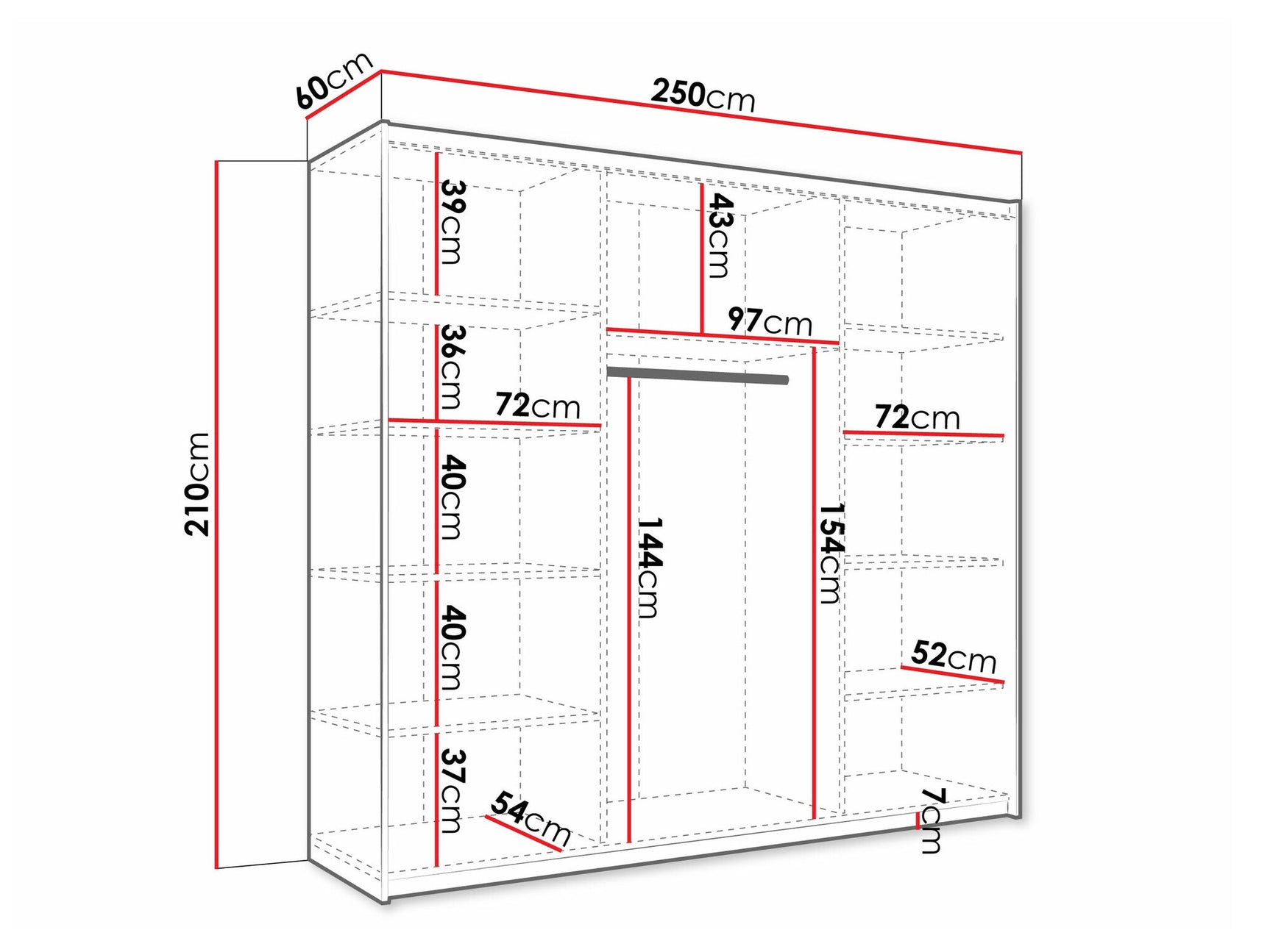 Garderobeskab Comfivo 364