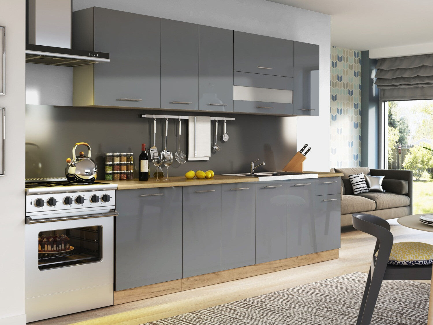 Dør til opvaskemaskine Tiffa Grey 124