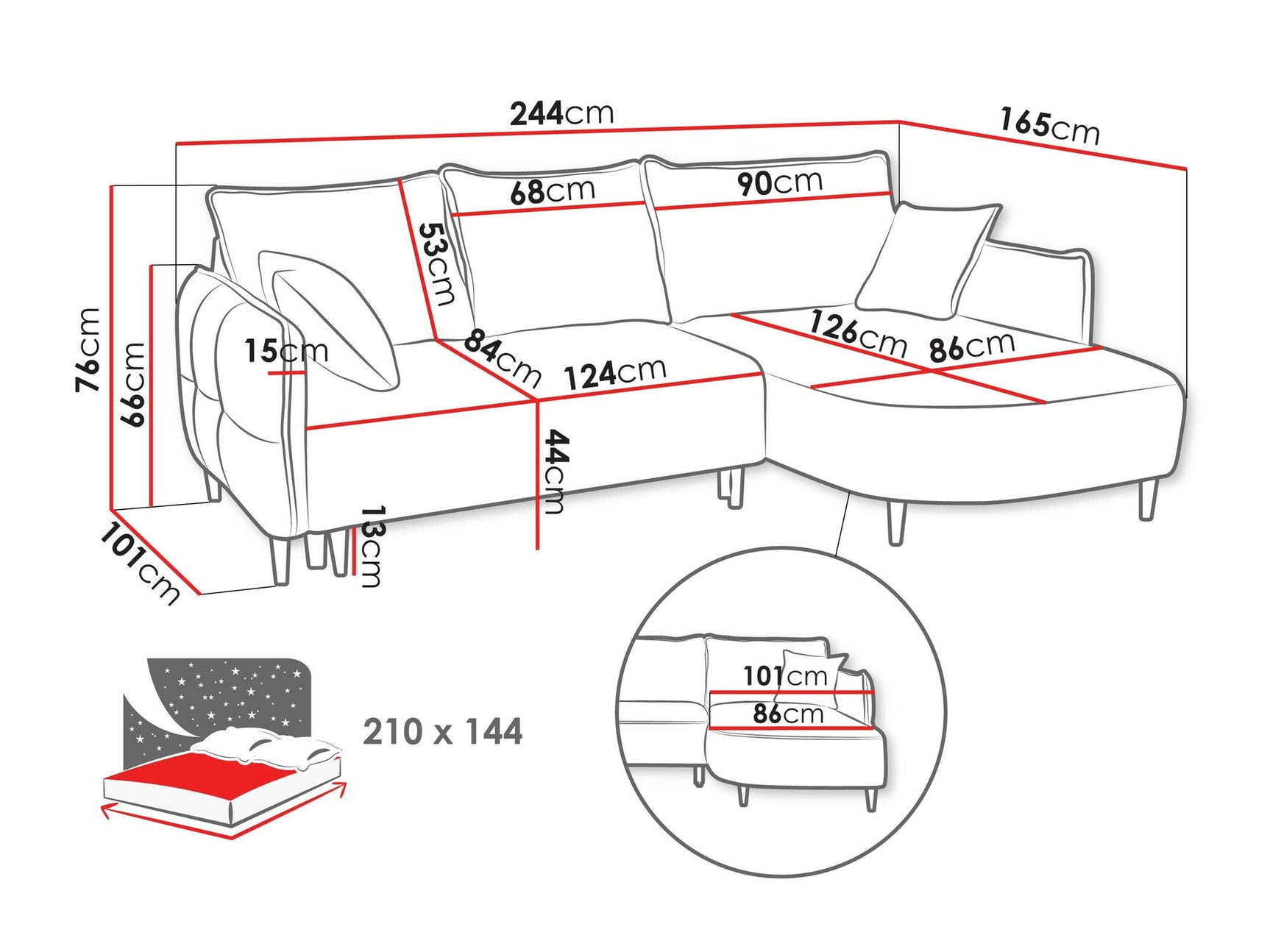 Hjørnesofa TrendyNest 101