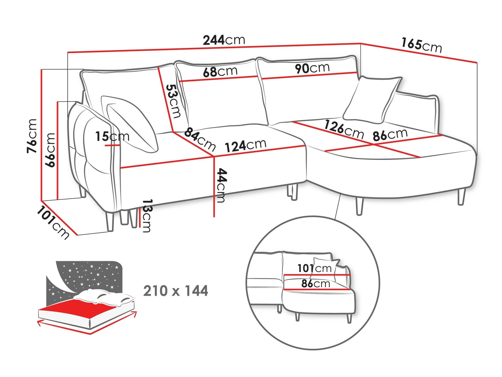 Hjørnesofa TrendyNest 101