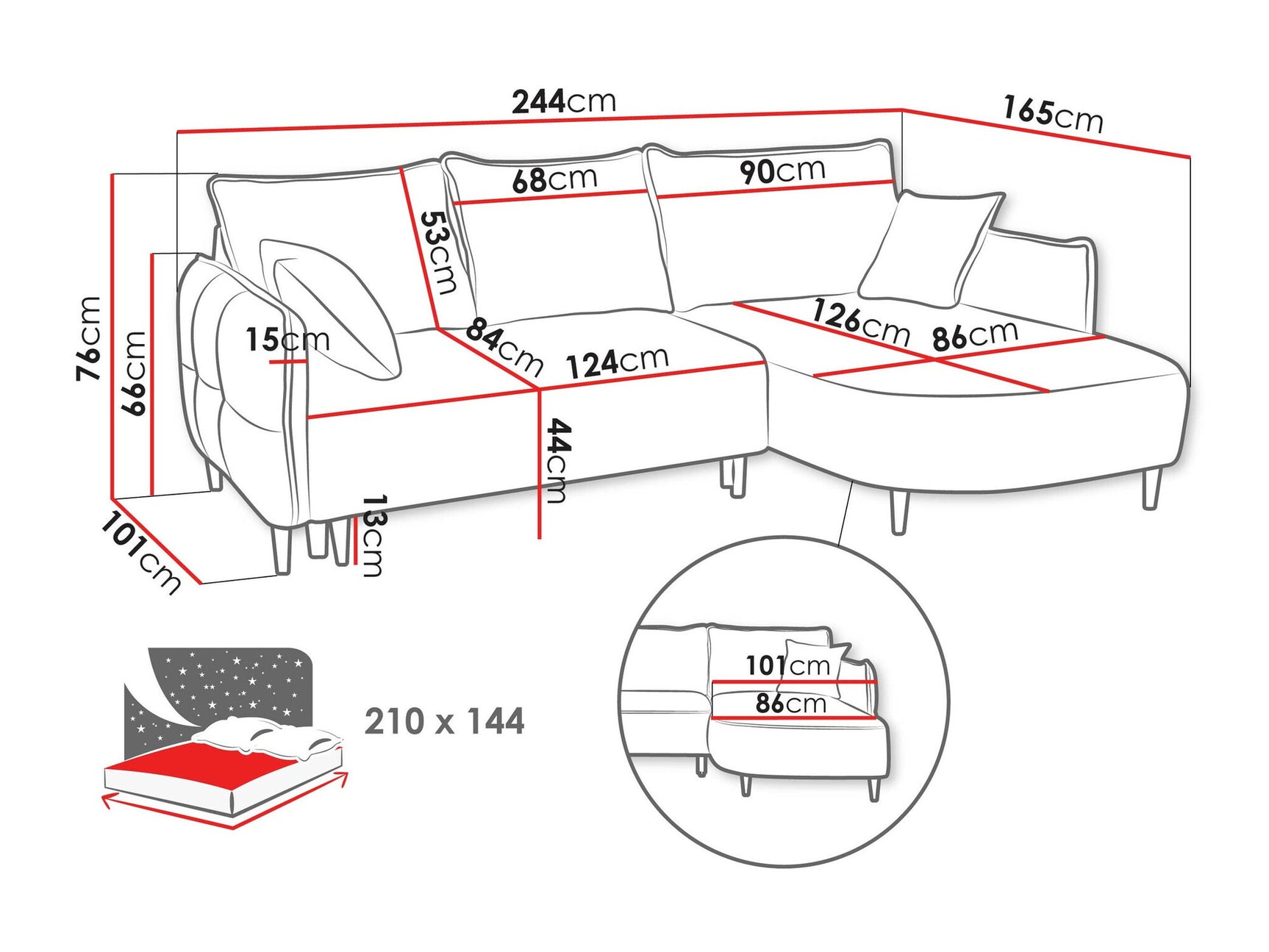 Hjørnesofa TrendyNest 101