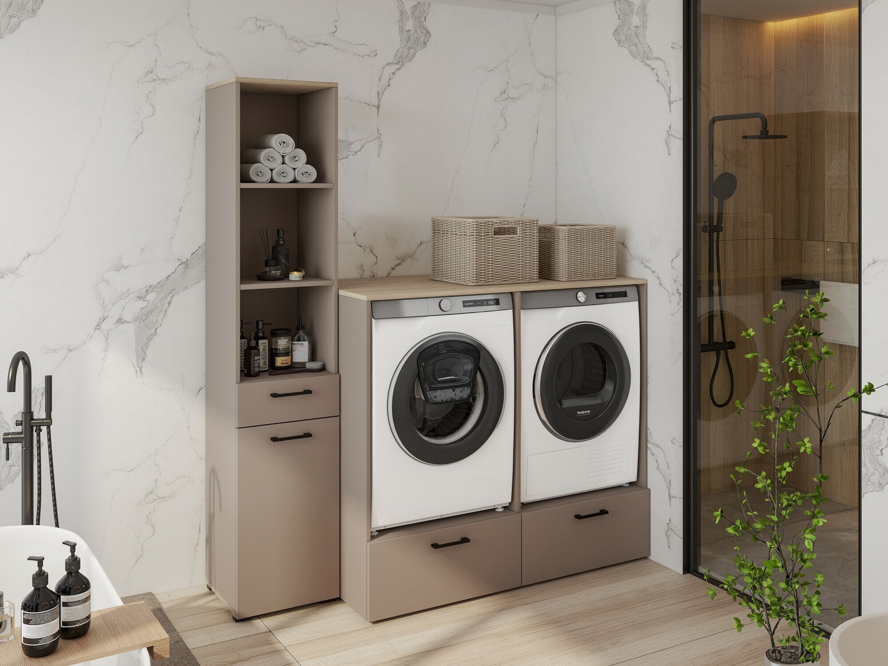 Reol til badeværelse Austin 337