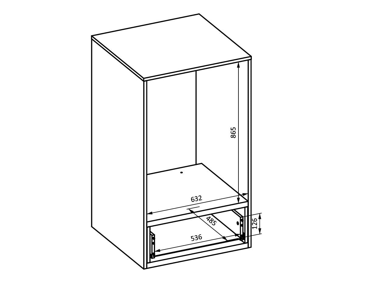 Reol til badeværelse Austin 335