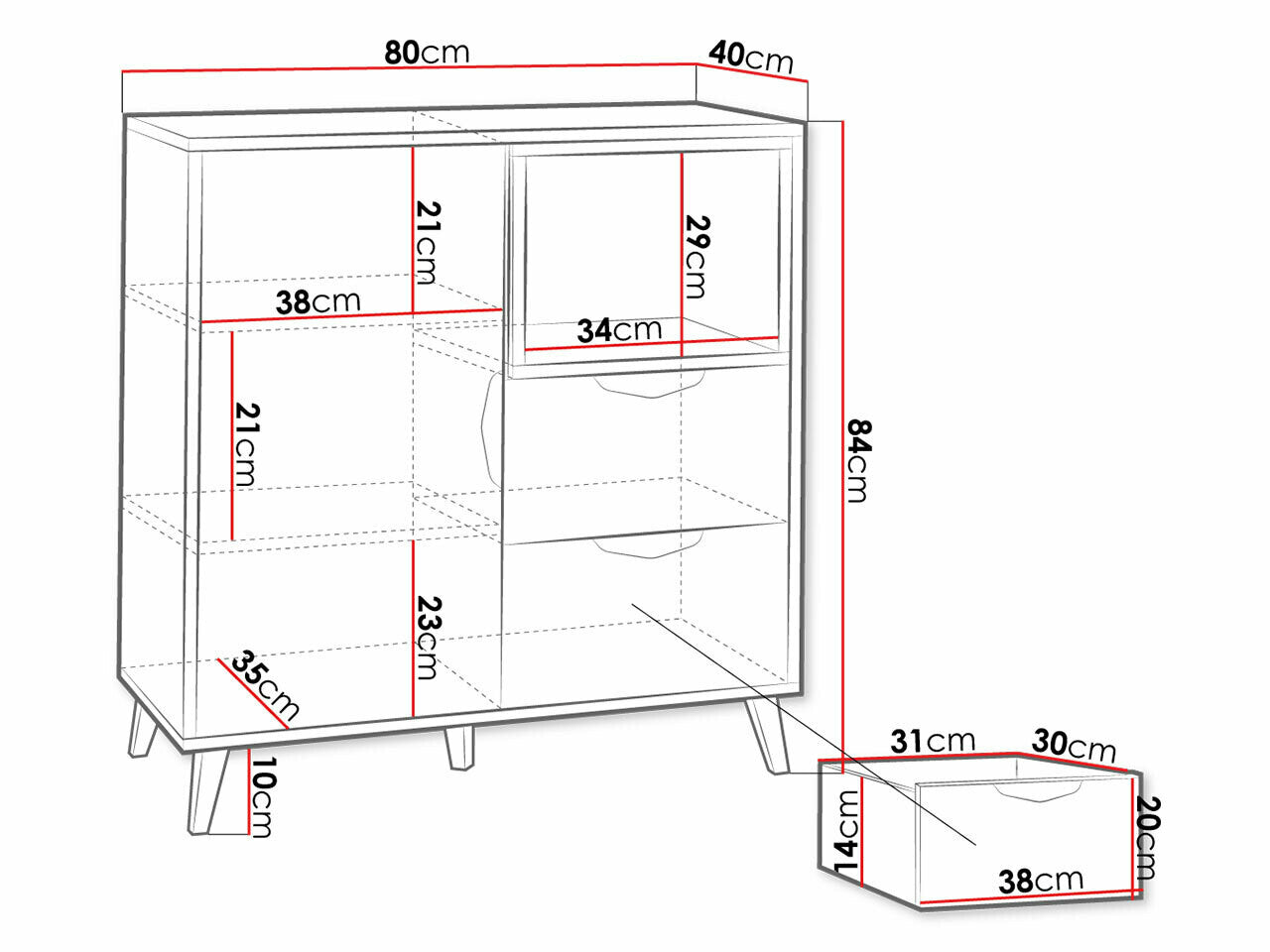 Chest of drawers Toledo G108