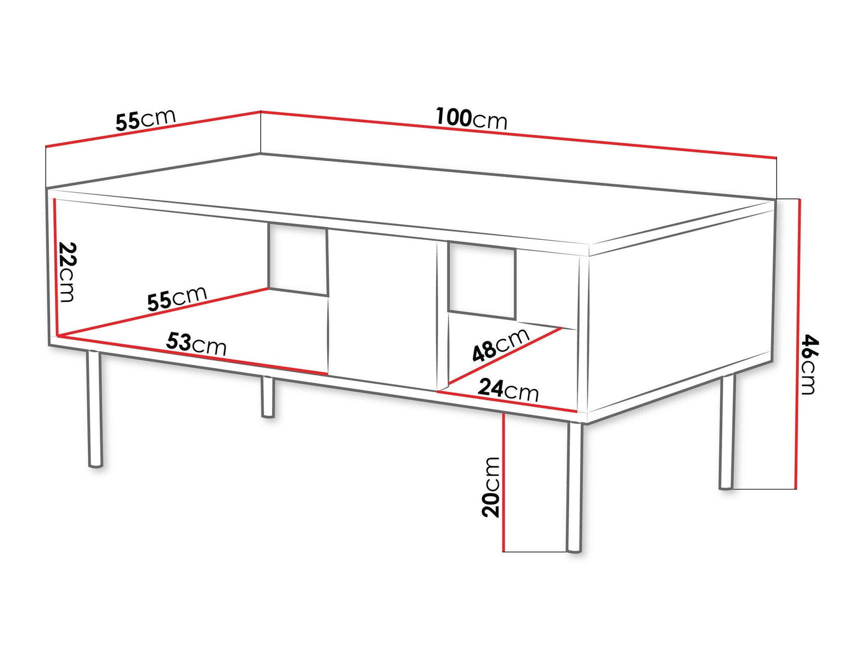 Sofabord Mortali 102