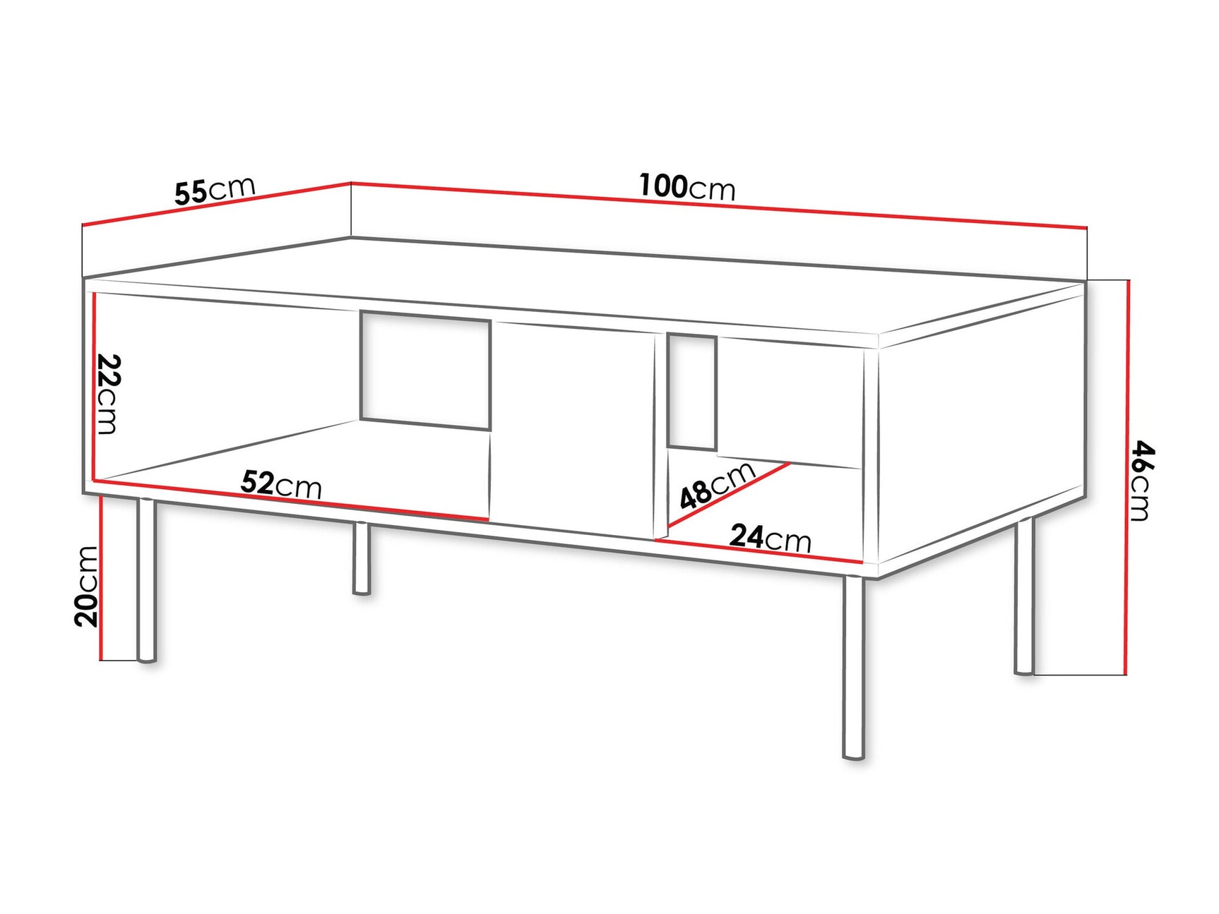 Sofabord Dortivu 102