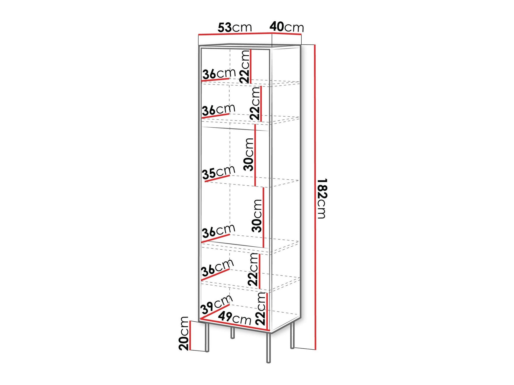 Display cabinet Charlotte Y106