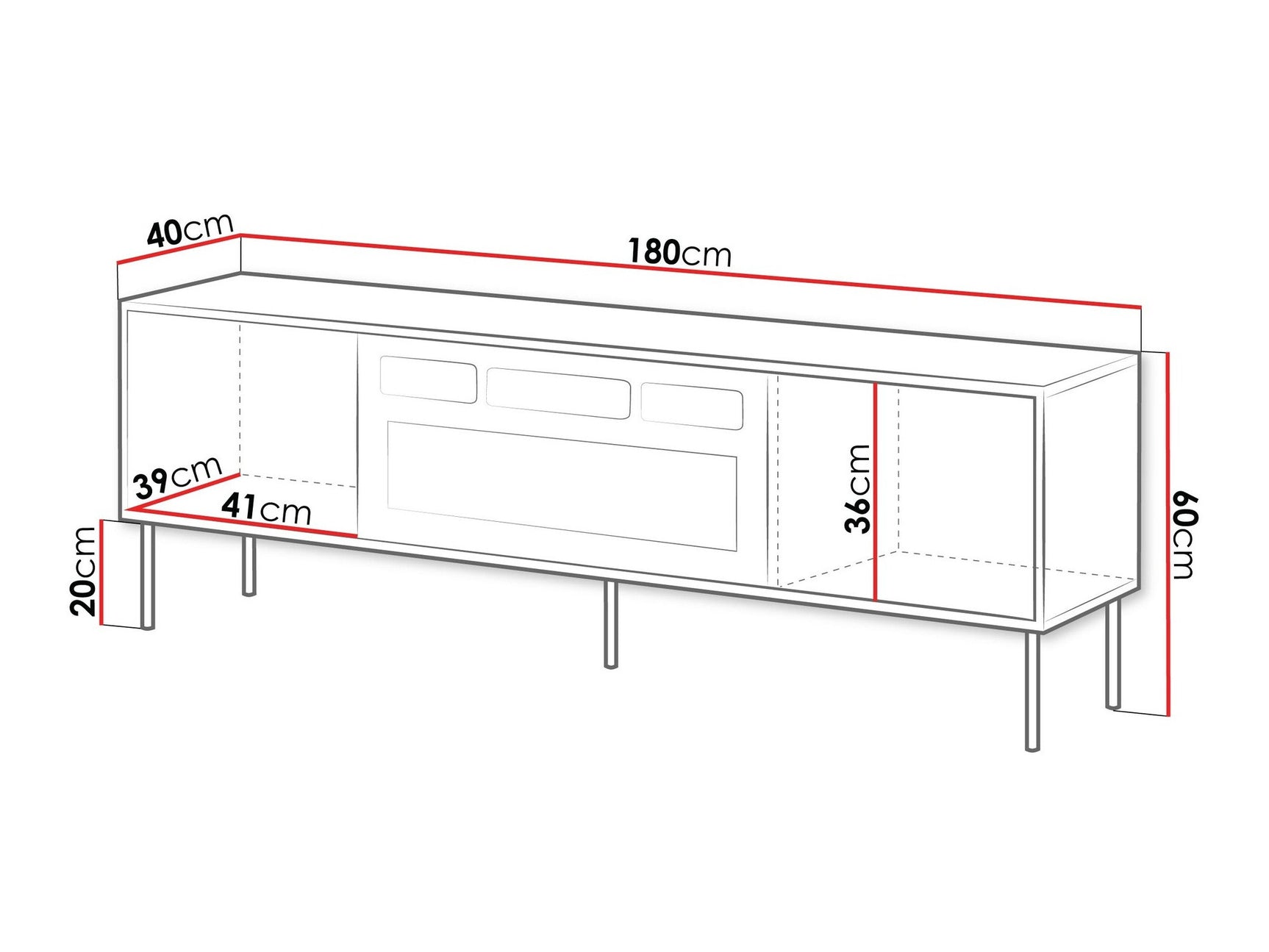 TV stand Charlotte Y107
