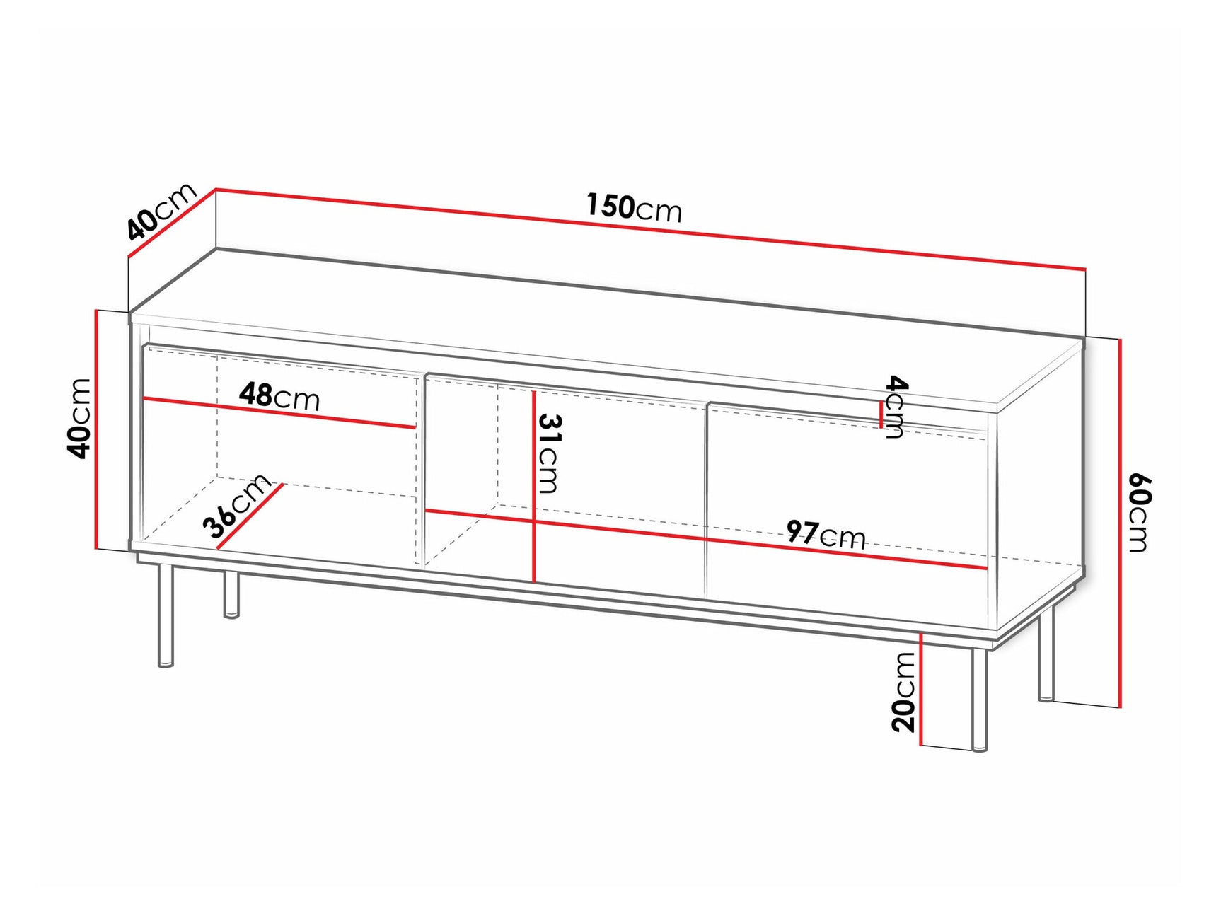 TV stand Comfivo AA101