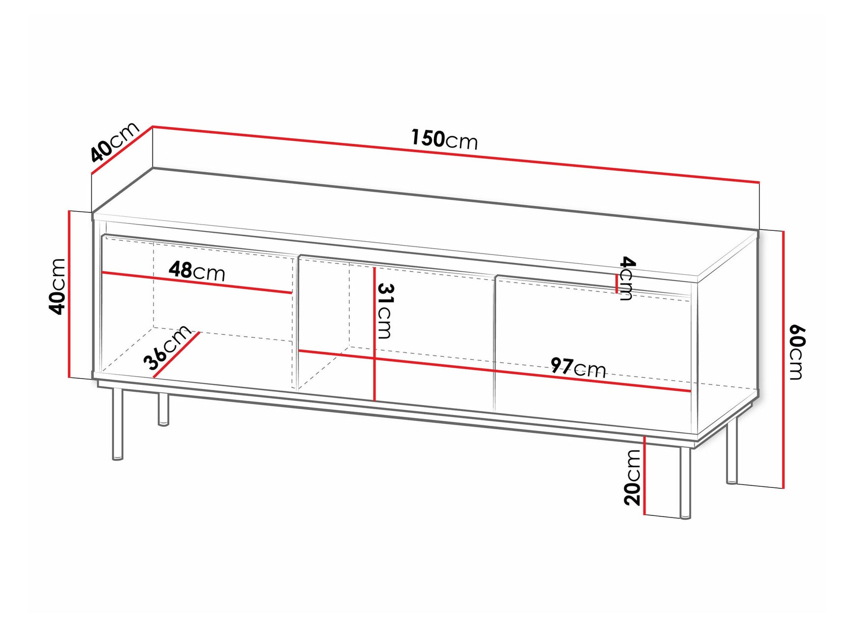 TV stand Comfivo AA101