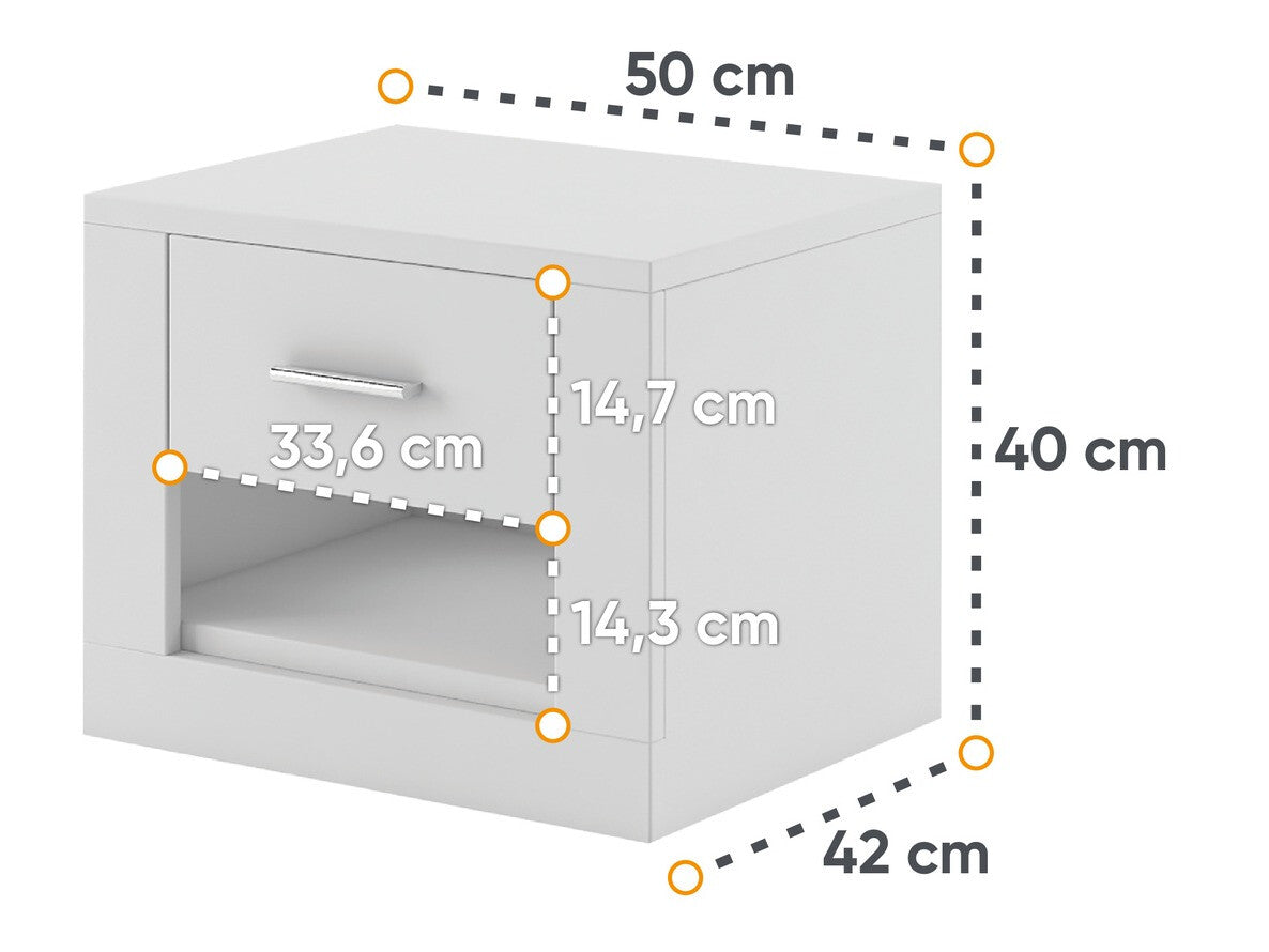 Sengebord Fresno T107