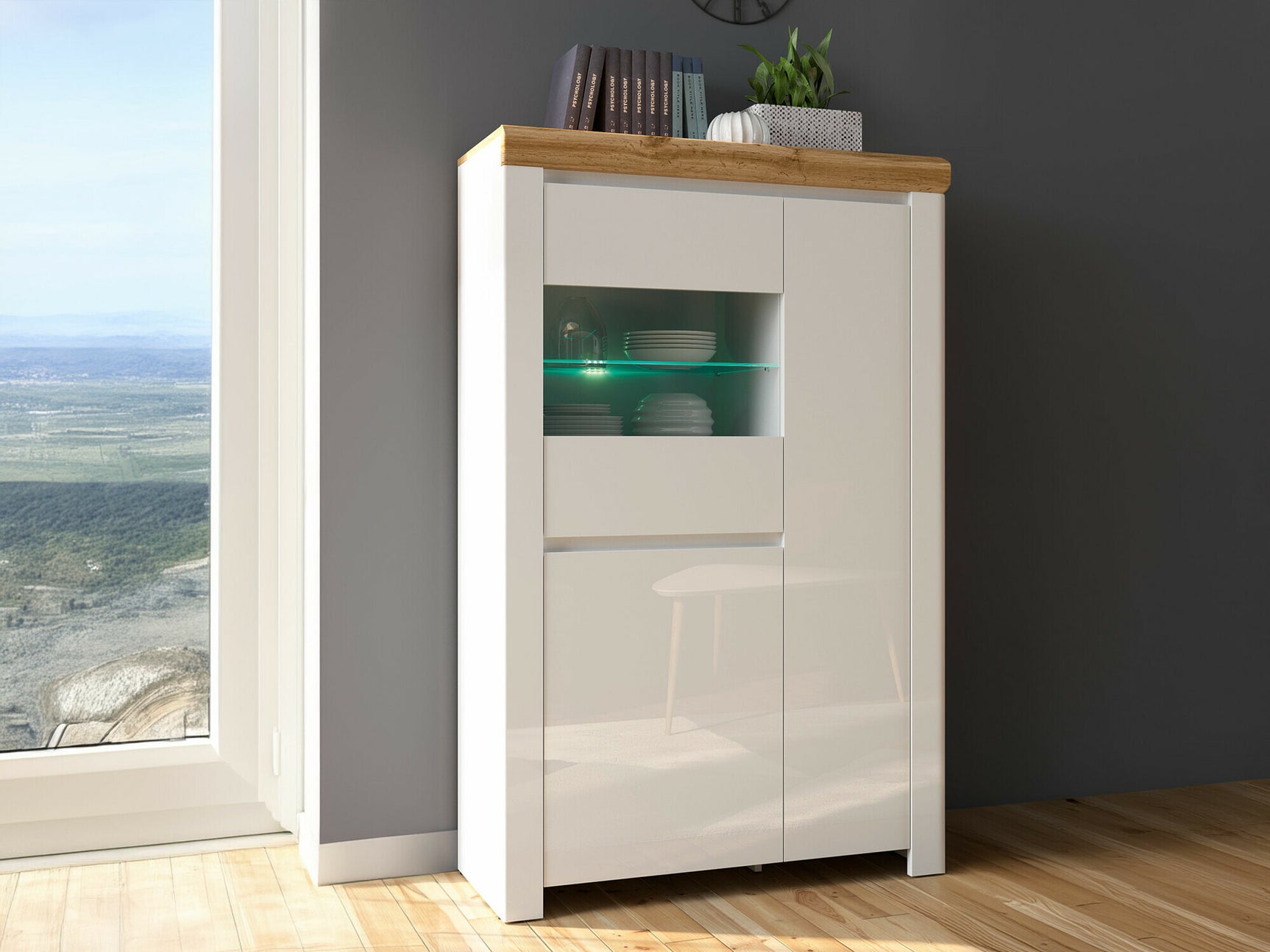 Vitrineskab Sonsoru 105