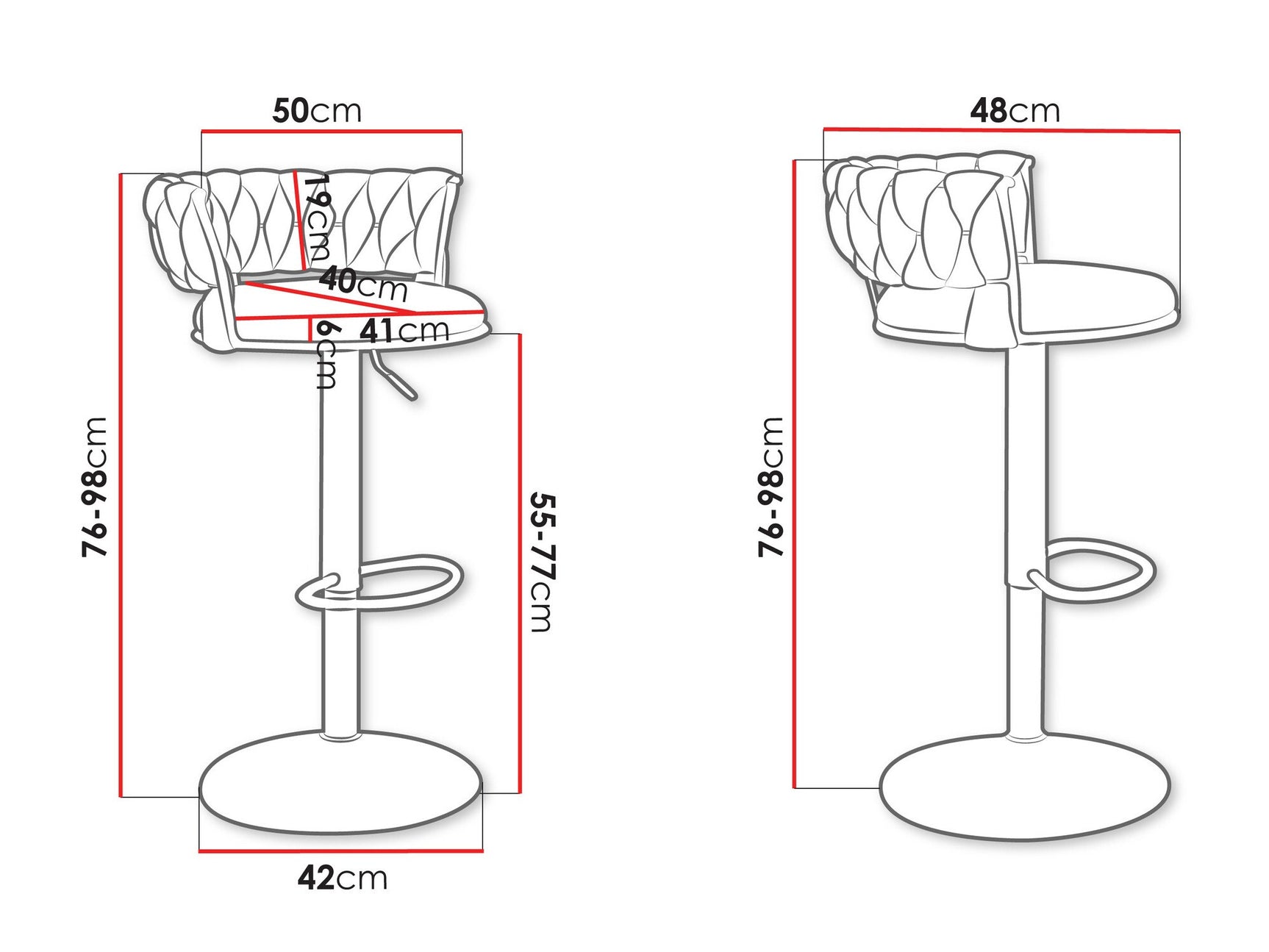 Bar stools set Miramar 141