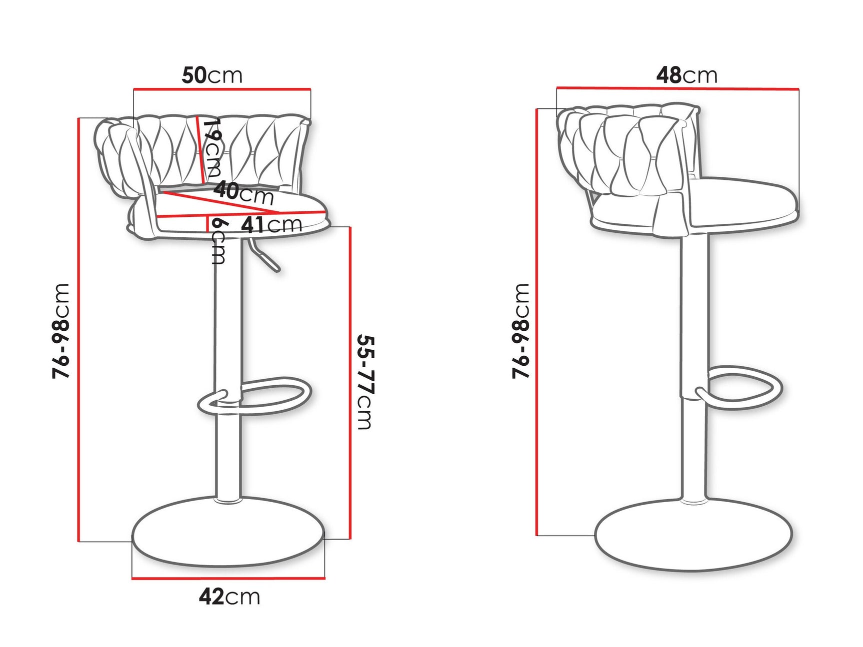 Bar stools set Miramar 141