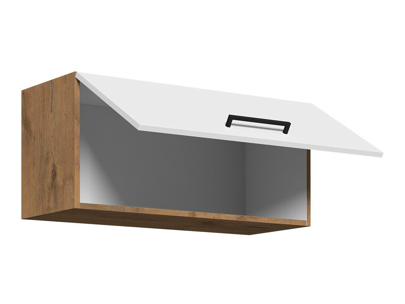 Modulært vægskab Wood Dark 136