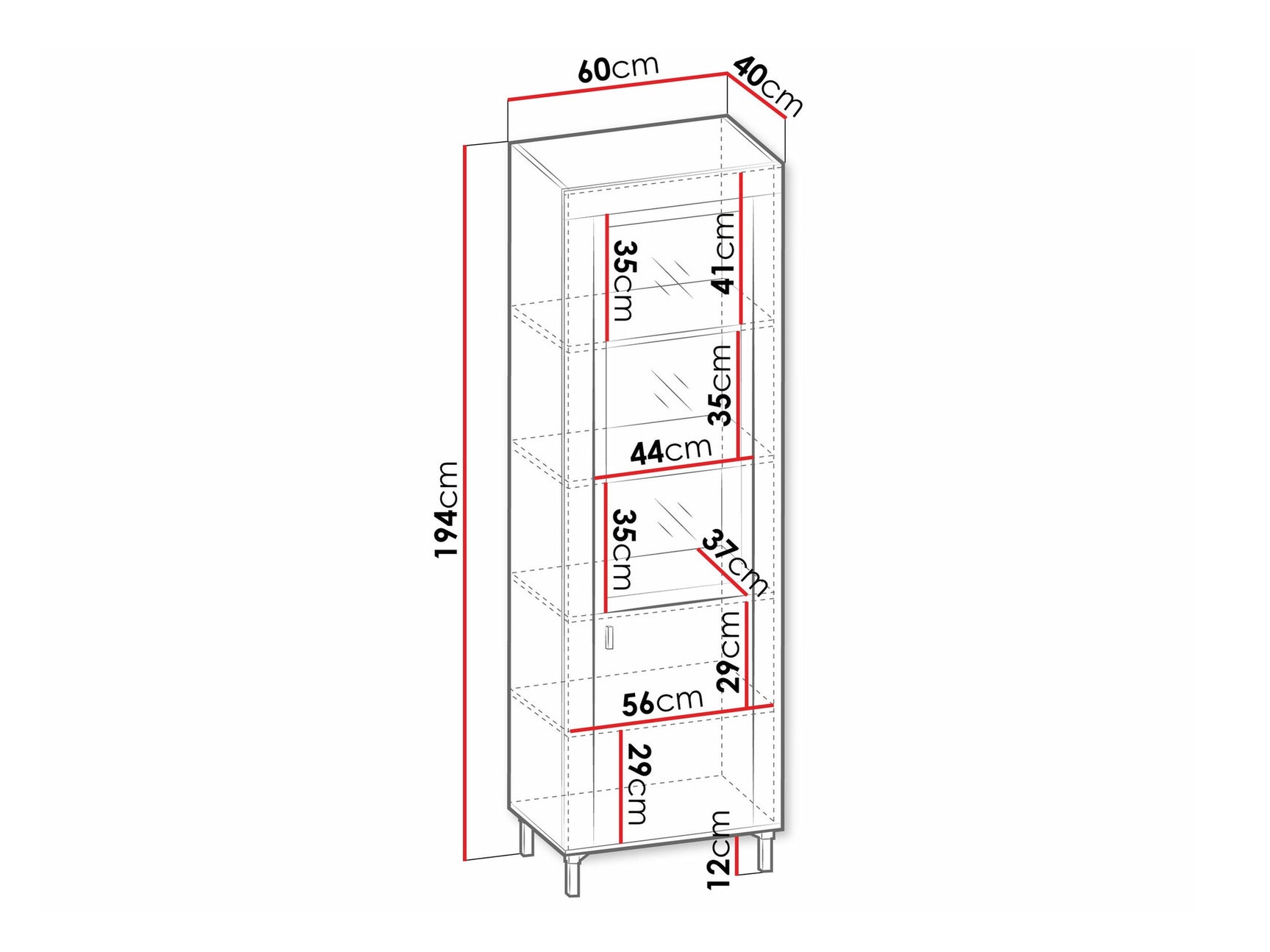 Vitrineskab Ogden S106