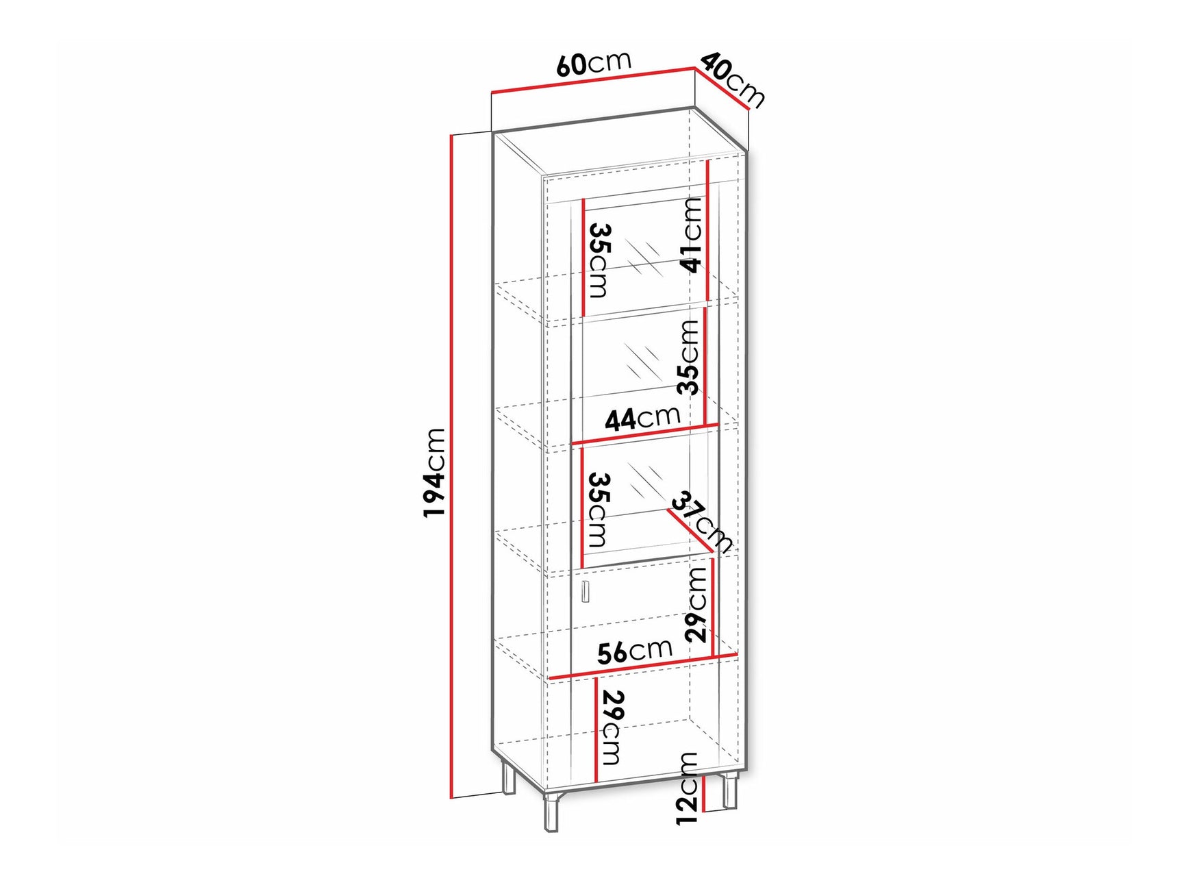 Vitrineskab Ogden S106