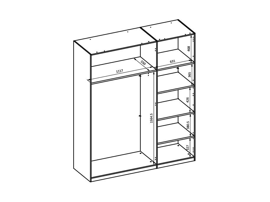 Garderobeskab Mirsevi 102