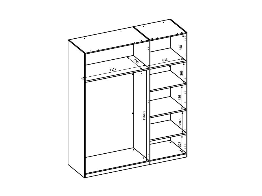 Garderobeskab Mirsevi 102