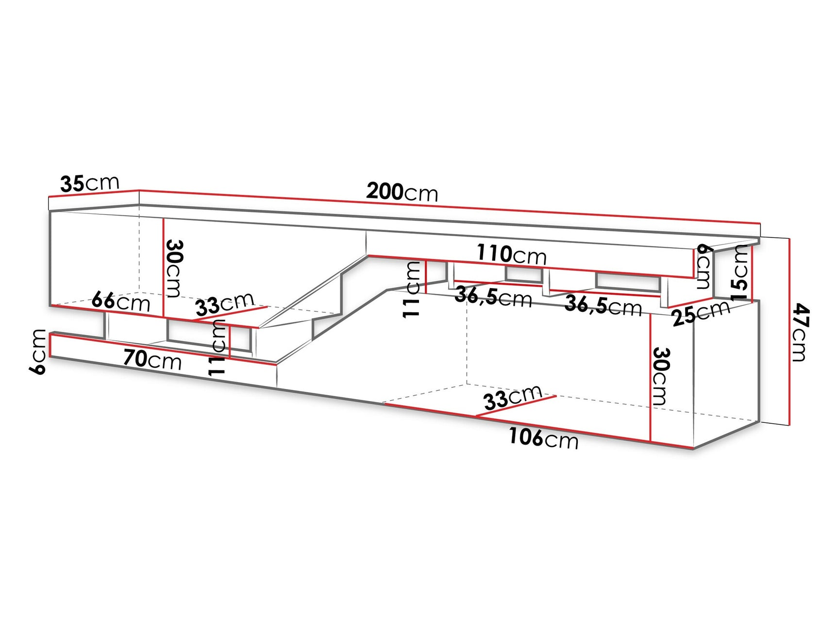 TV-bord Comfivo AC104