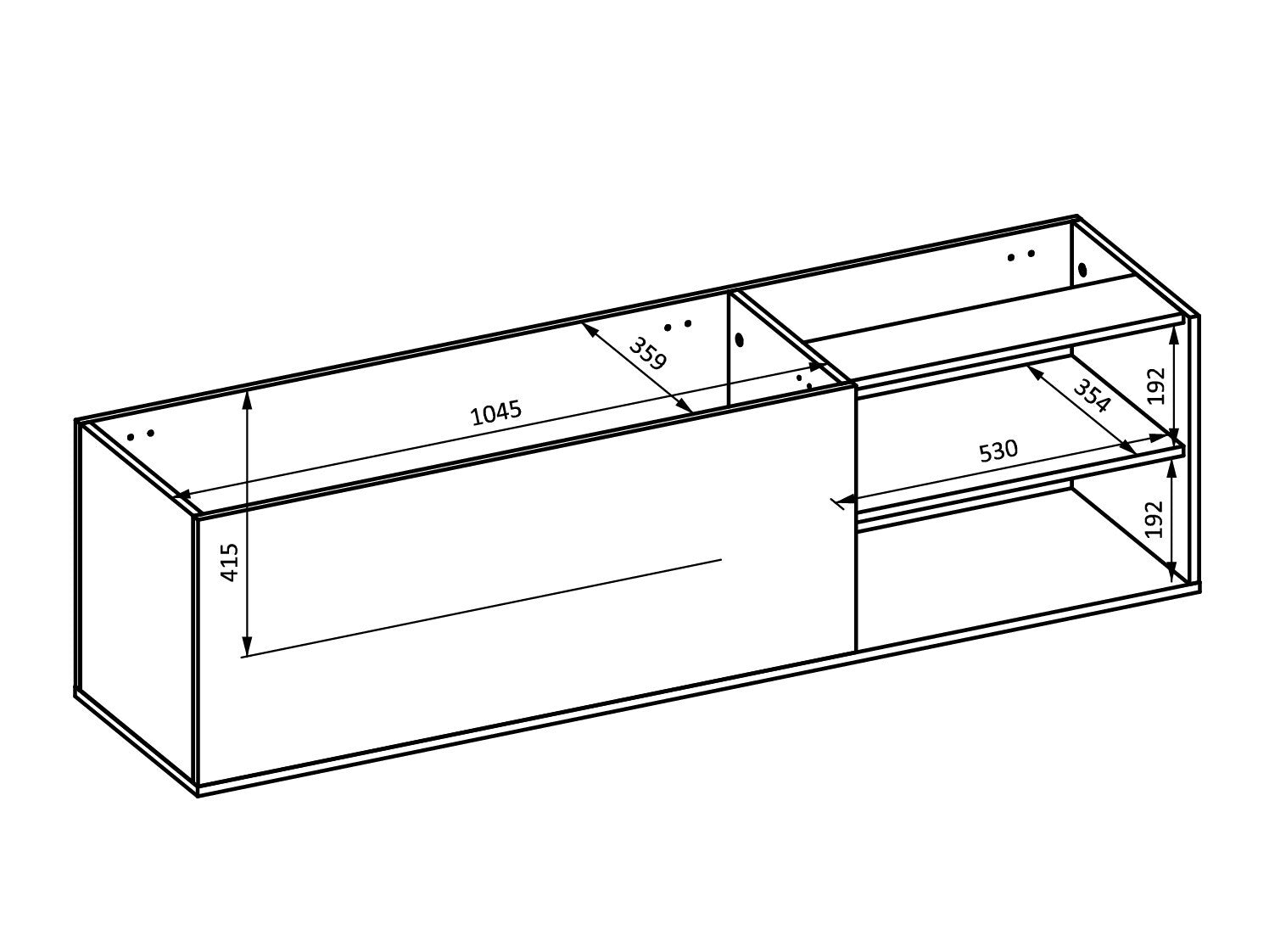 Polstret bænk Mirsevi 107