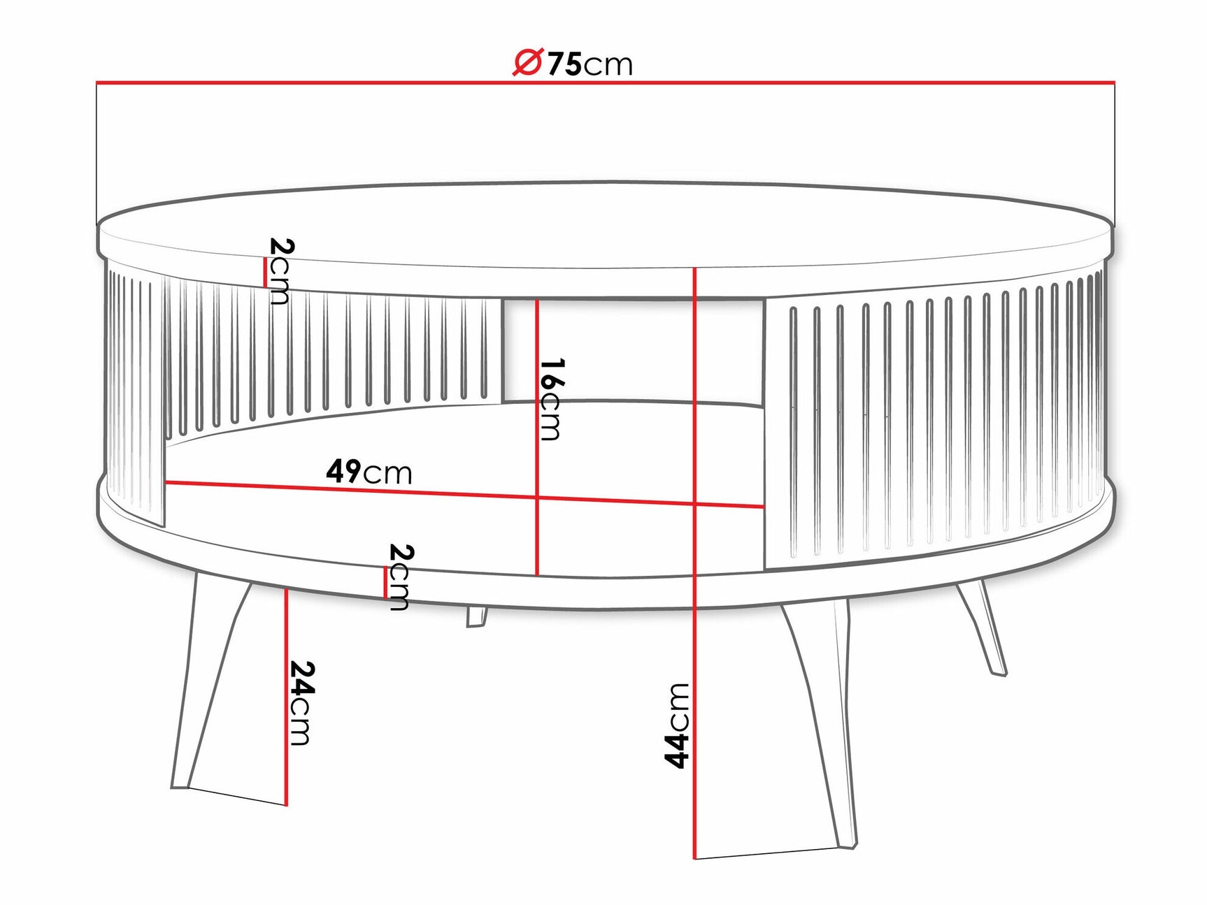 Sofabord Oswego A100