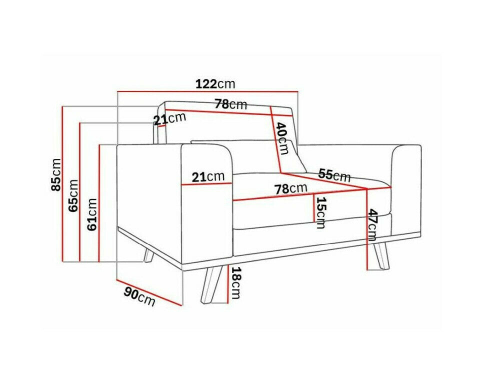 Lænestol Floromo 109