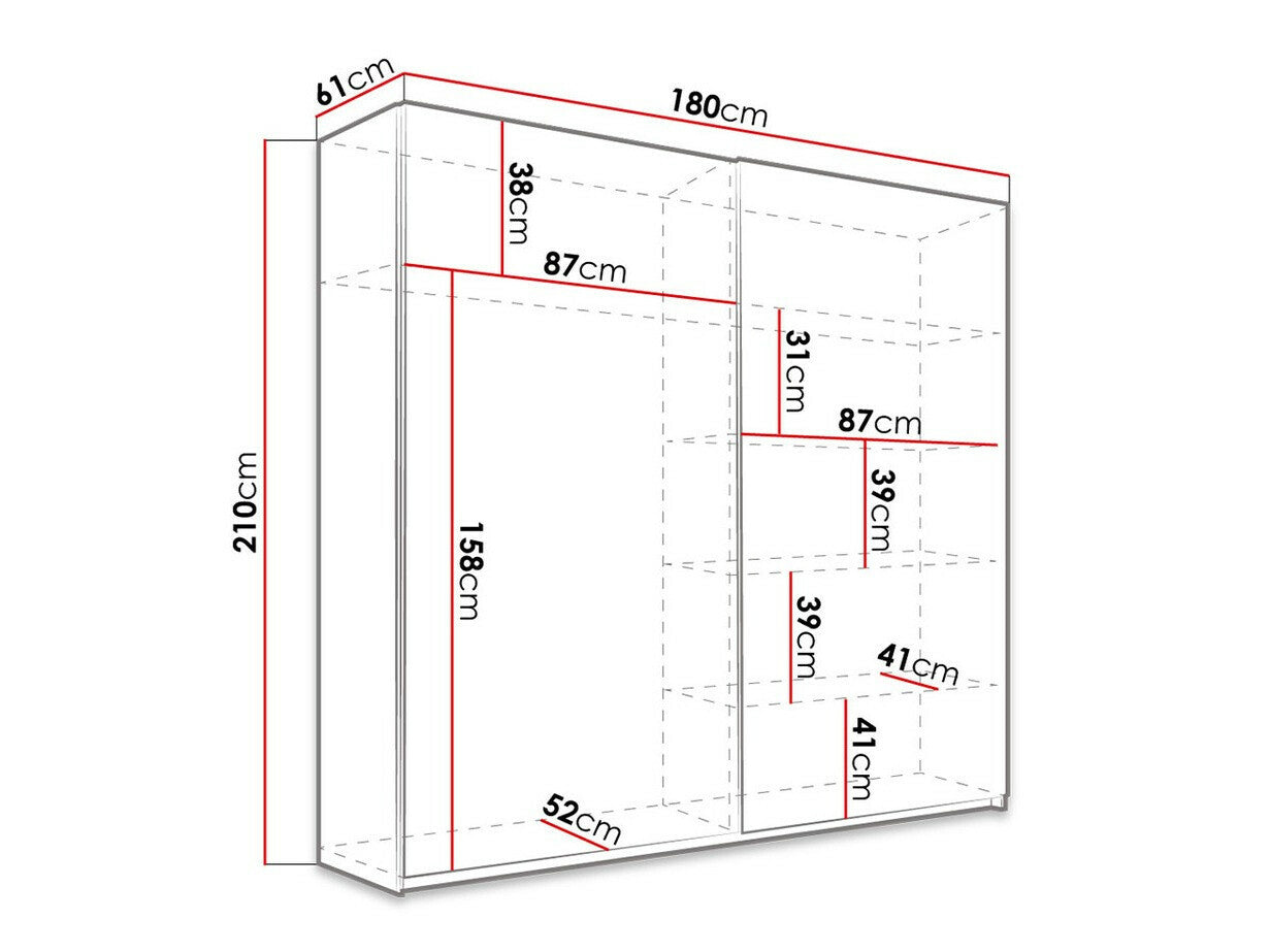 Garderobeskab Melvele 102