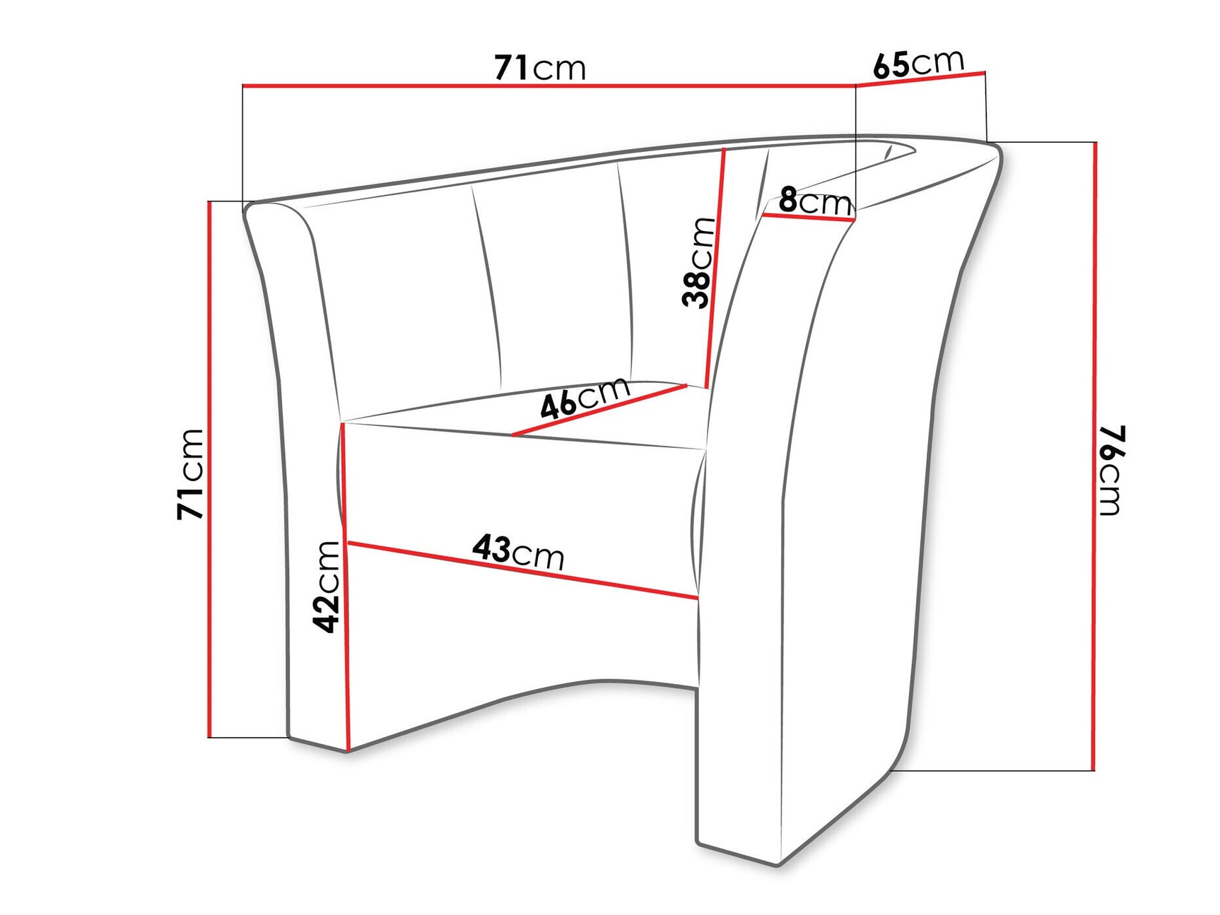 Lænestol Meriden 100
