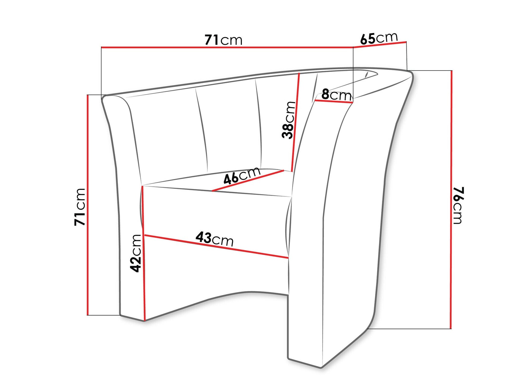 Lænestol Meriden 100