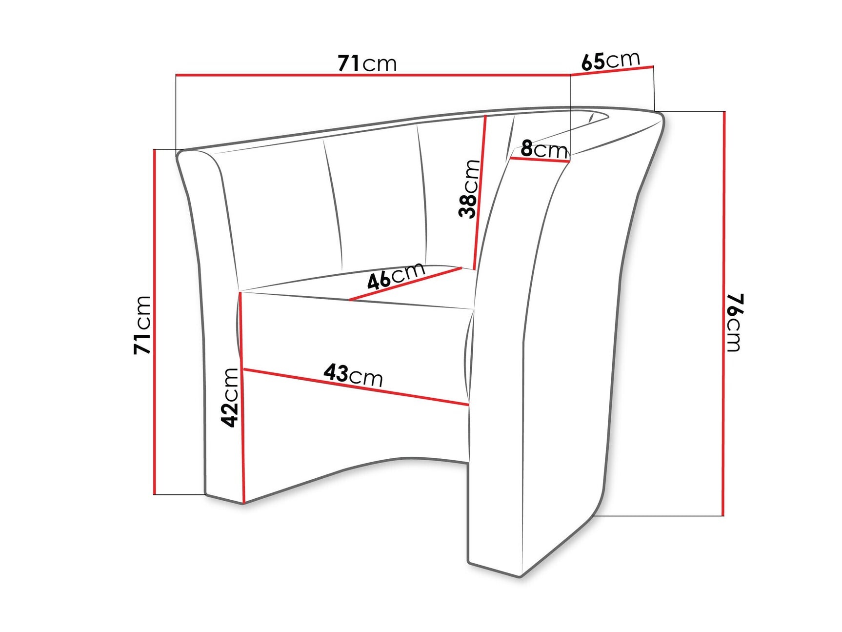 Lænestol Meriden 100