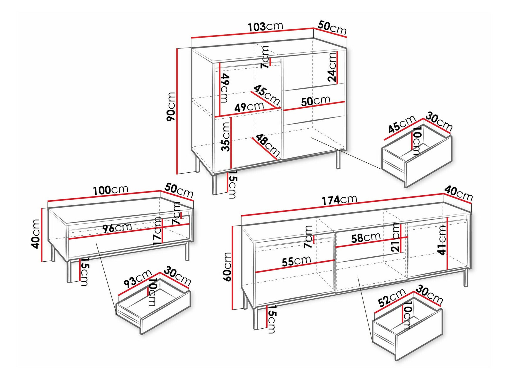Living room set Comfivo T106