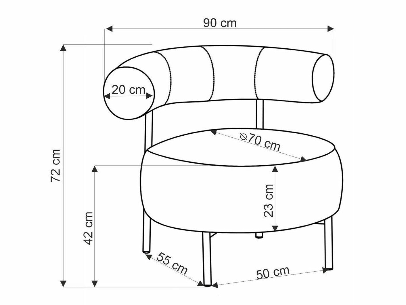 Lænestol Houston 2052