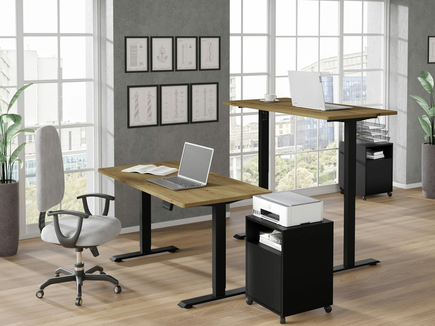 Højdejusterbart arbejdsbord Buffalo 184