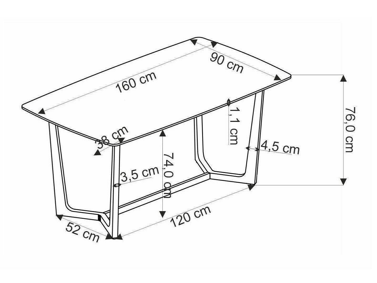 Spisestue-sæt Houston 1827
