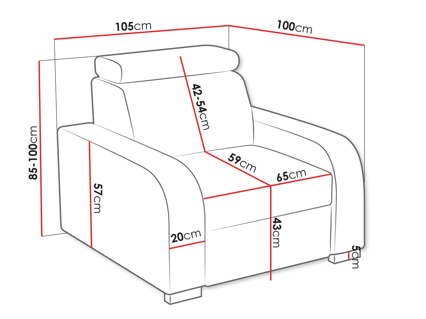 Lænestol Etrcala 104