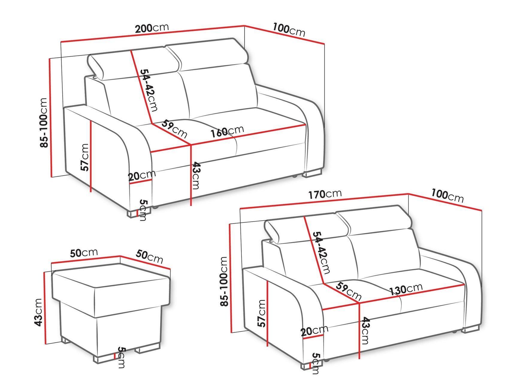 Upholstered furniture set Columbus A109