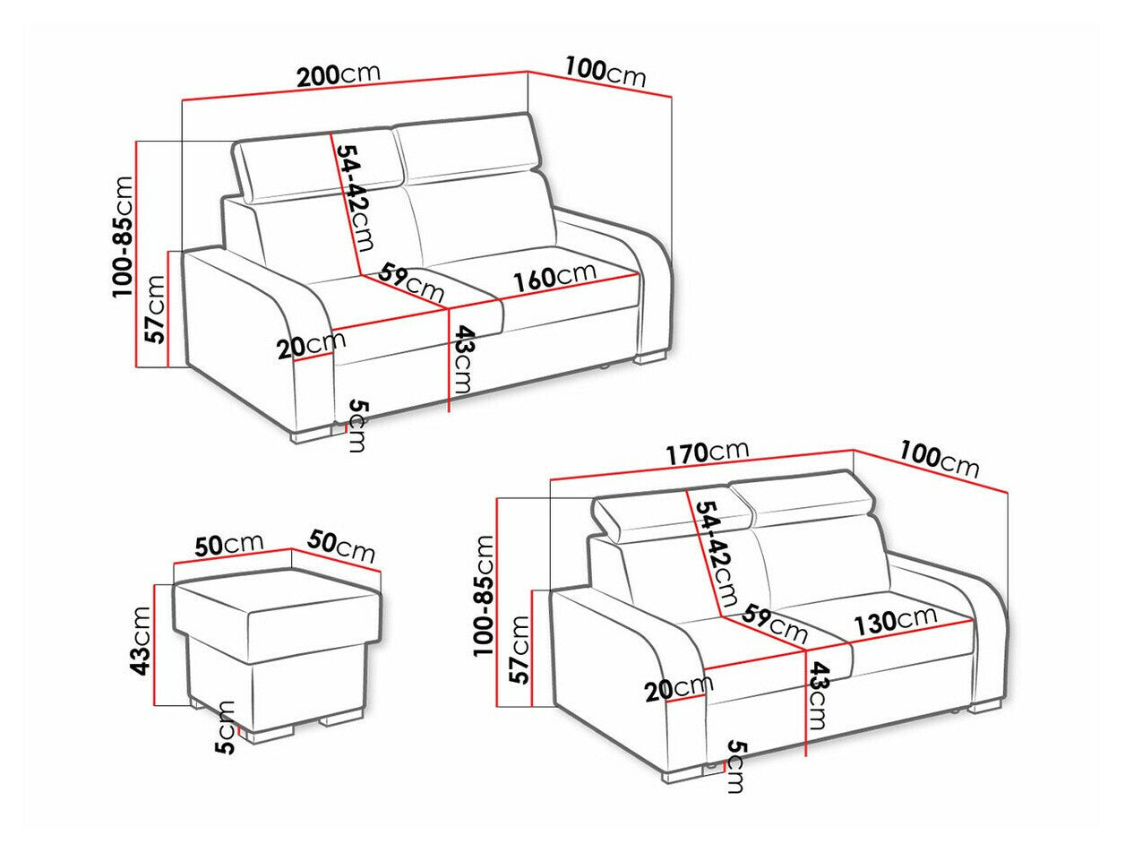Upholstered furniture set Columbus A109