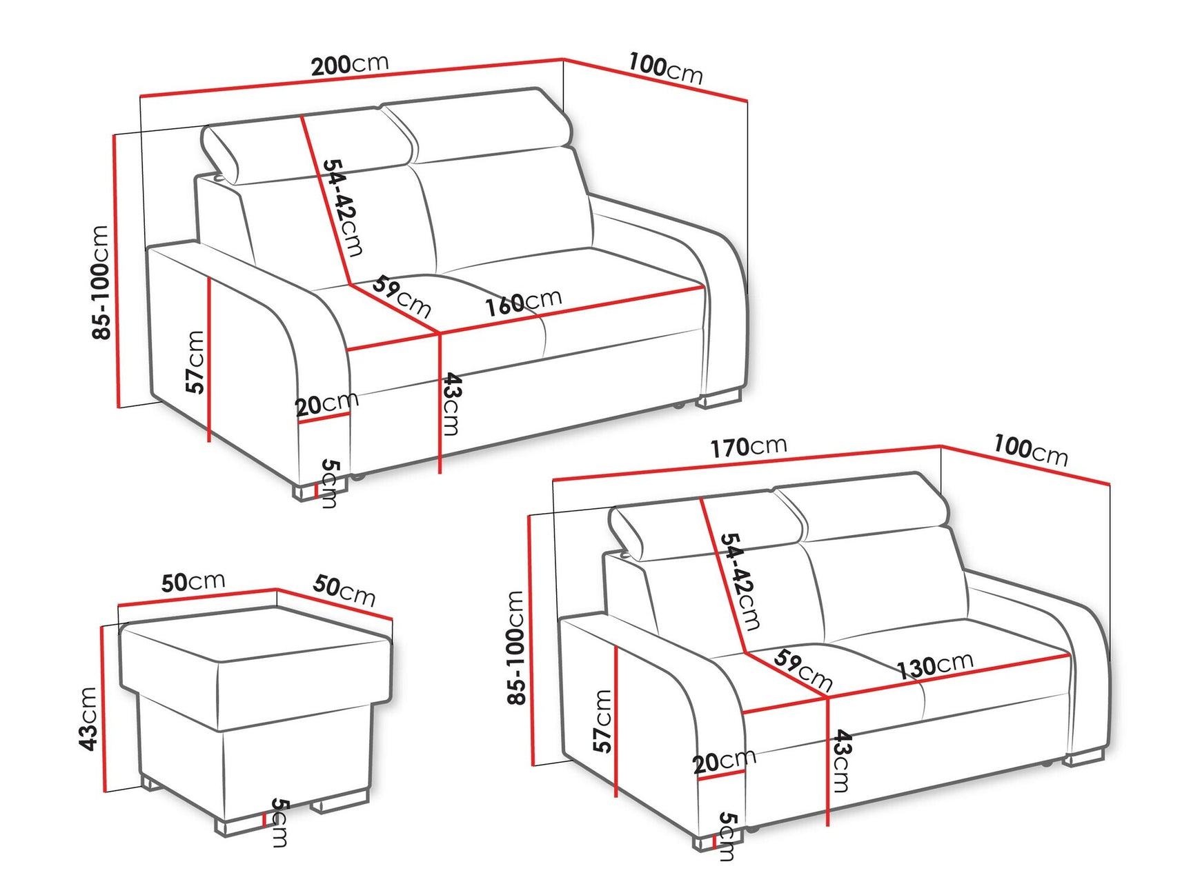 Upholstered furniture set Columbus A109