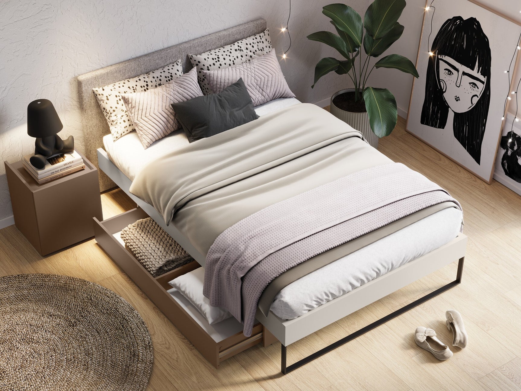 Sengebord Fresno AY112