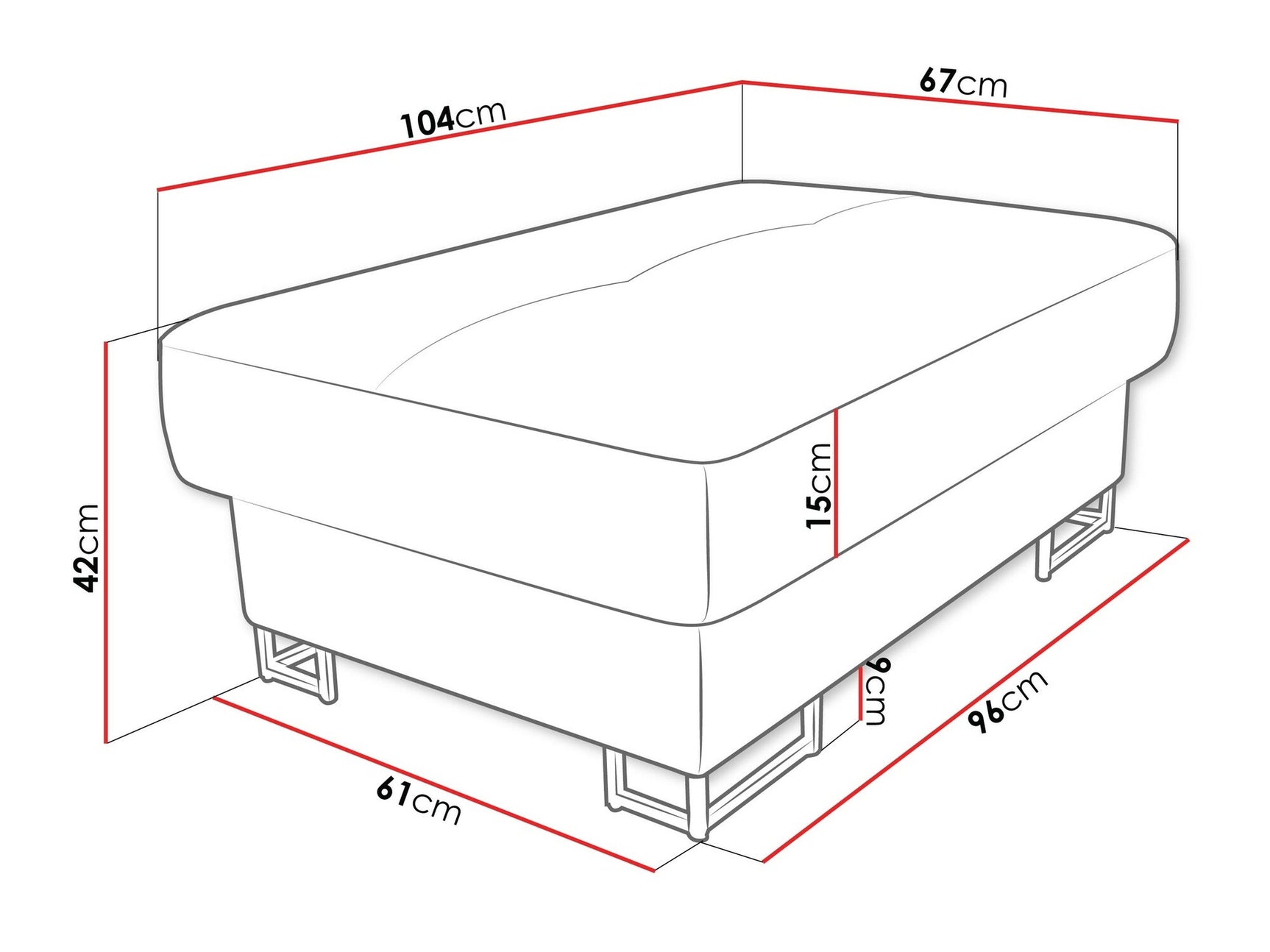 Upholstered bench Comfivo 238