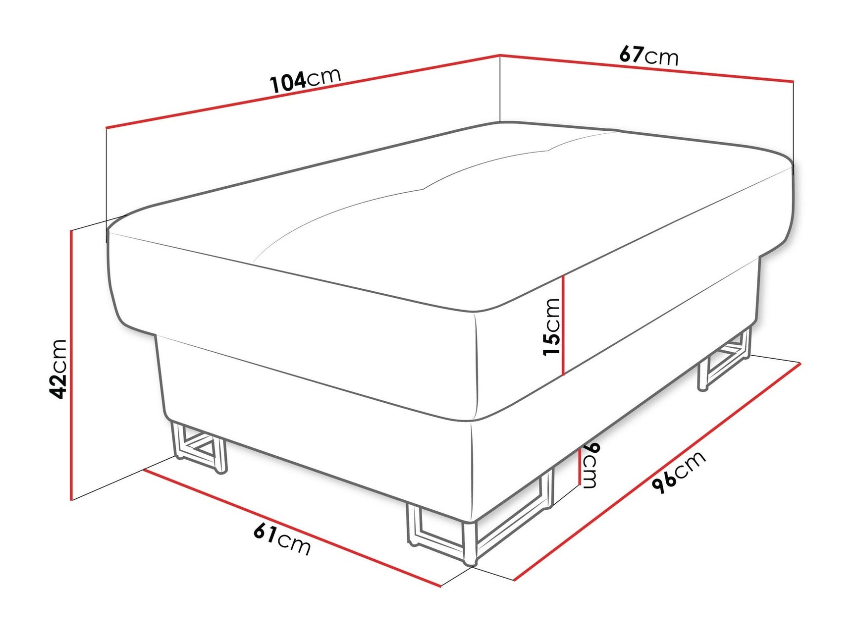 Upholstered bench Comfivo 238