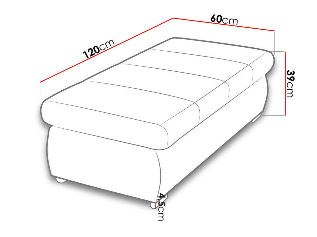 Polstret bænk Comfivo 143