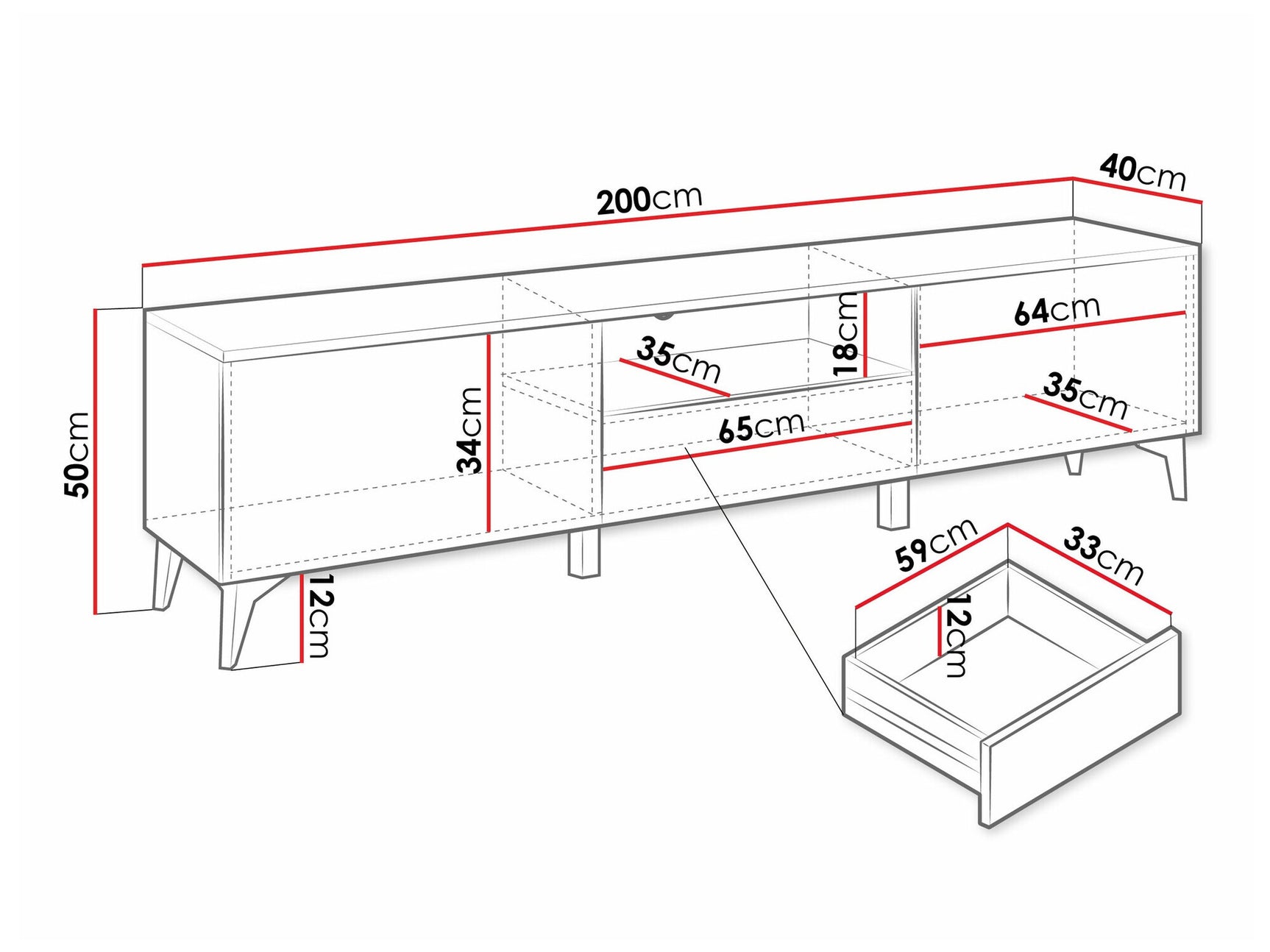 TV stand Comfivo AD102