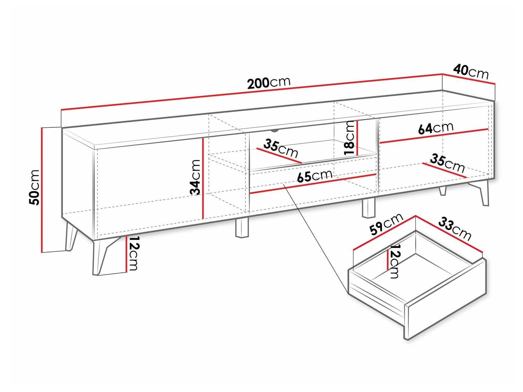 TV stand Comfivo AD102