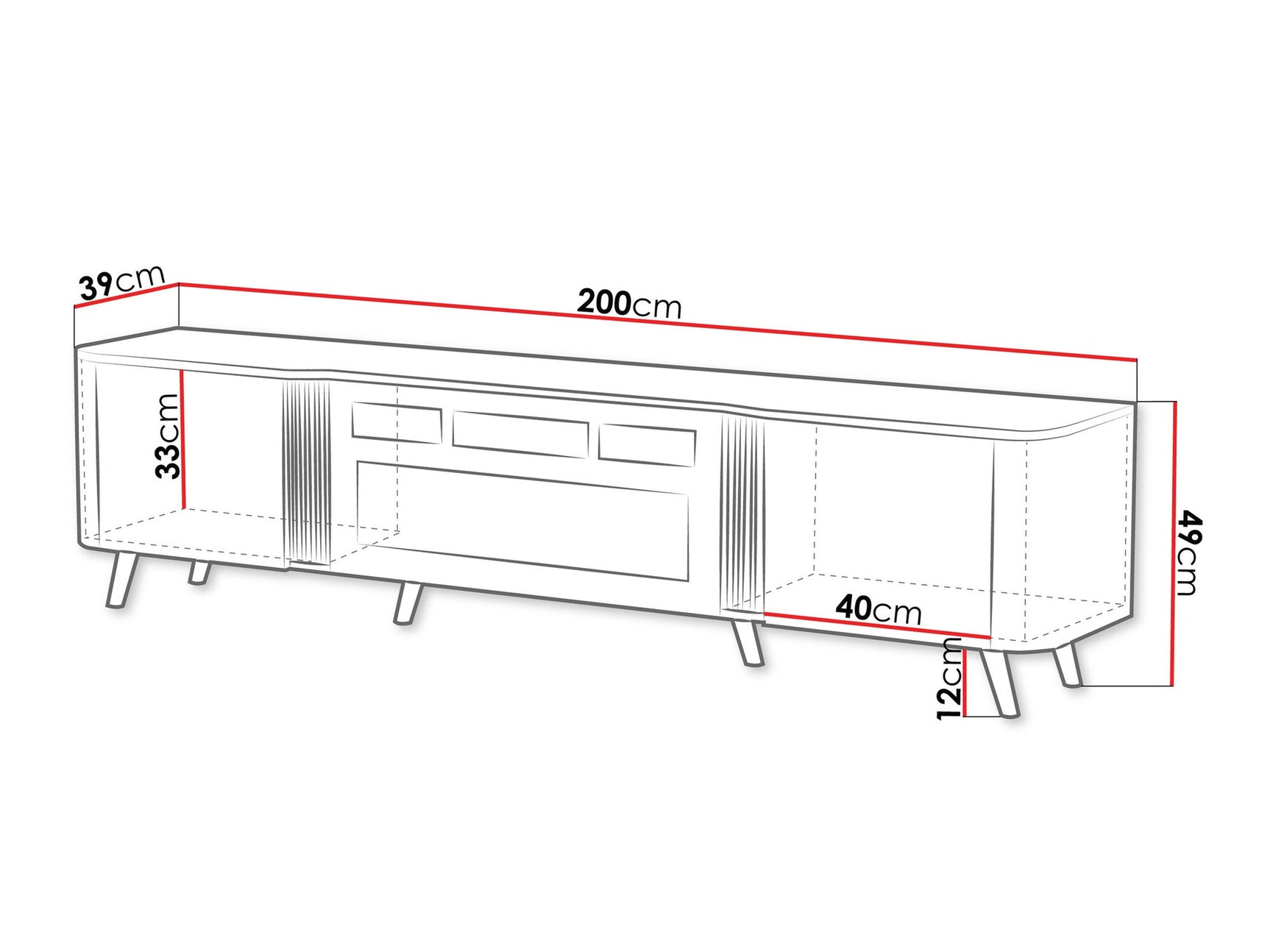 TV stand Charlotte 203